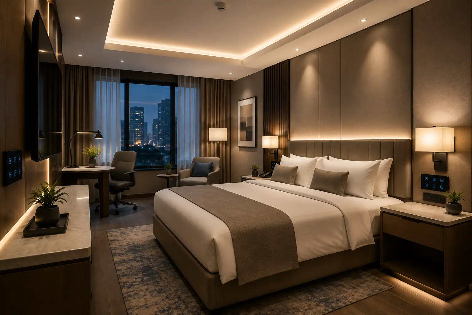 Hotels & Smart Spaces lighting by Rayna Industries